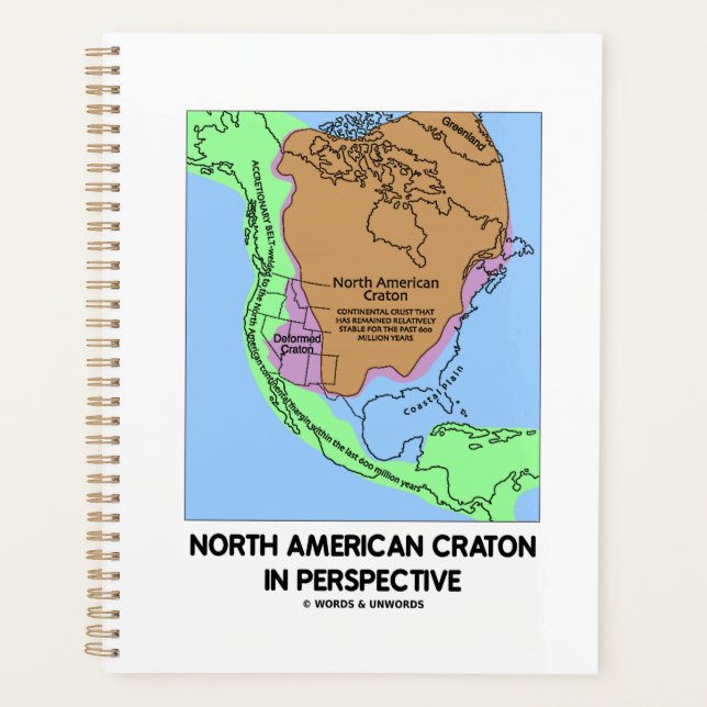 North American Craton In Perspective Planner (Front)