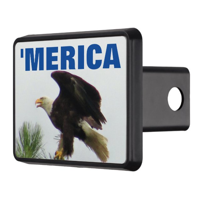North American Eagle  'Merica Hitch Cover (Left)
