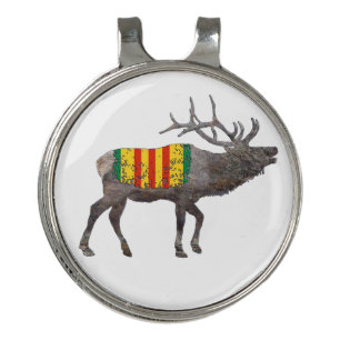 North American Elk  Vietnam Veteran Golf Hat Clip