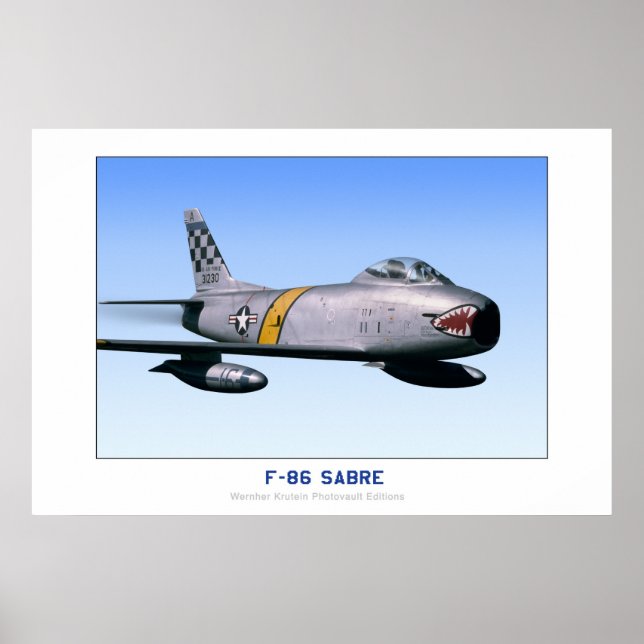 North American F-86 Saber Poster (Front)