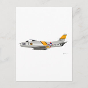 North American F-86A Sabre Postcard
