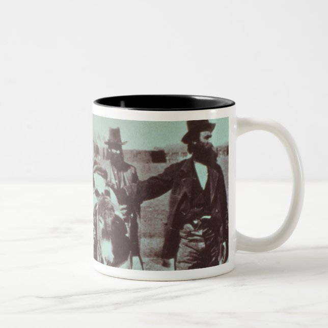 North American gold diggers, c.1849 (b/w photo) Two-Tone Coffee Mug (Right)