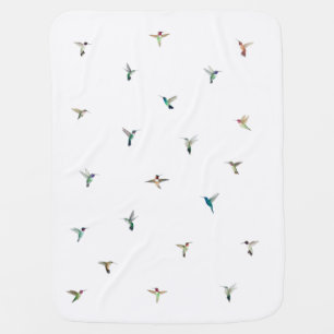 North American Hummingbirds Baby Blanket