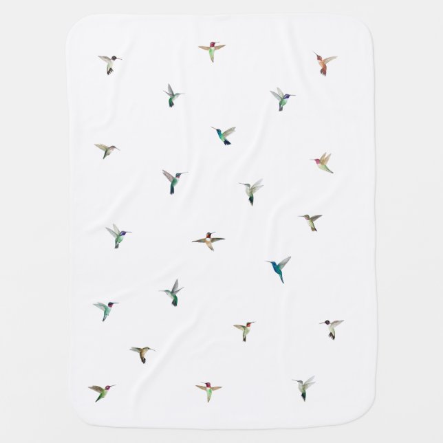 North American Hummingbirds Baby Blanket (Front)