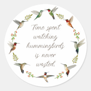 North American Hummingbirds Classic Round Sticker