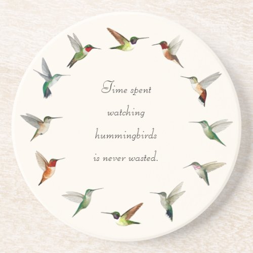 North American Hummingbirds Coaster