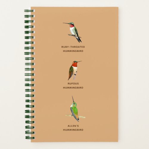 North American Hummingbirds Notebook