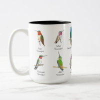 North American Hummingbirds Two-Tone Coffee Mug