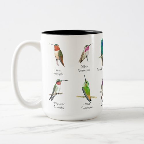 North American Hummingbirds Two_Tone Coffee Mug