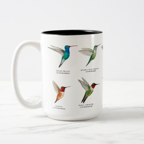 North American Hummingbirds  Two_Tone Coffee Mug