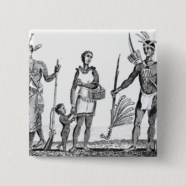 North American Indians Button (Front)