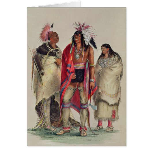 North American Indians, c.1832 Cards (Front)