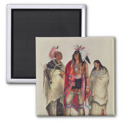 North American Indians c1832 Magnet