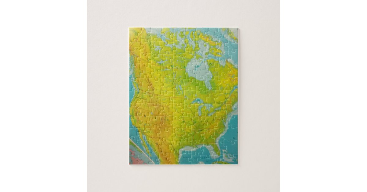 North American Map Jigsaw Puzzle | Zazzle