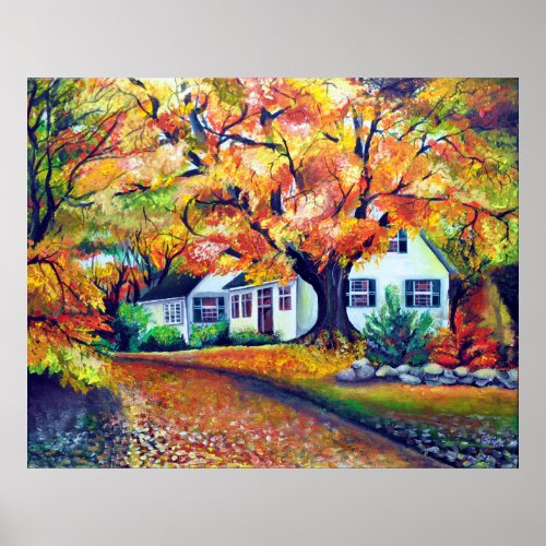North American Mesmerizing Fall Landscape Poster