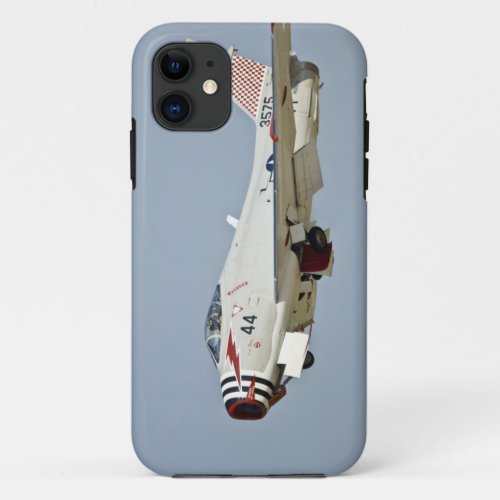 North American Naval FJ2 Fury Jet Fighter flying iPhone 11 Case