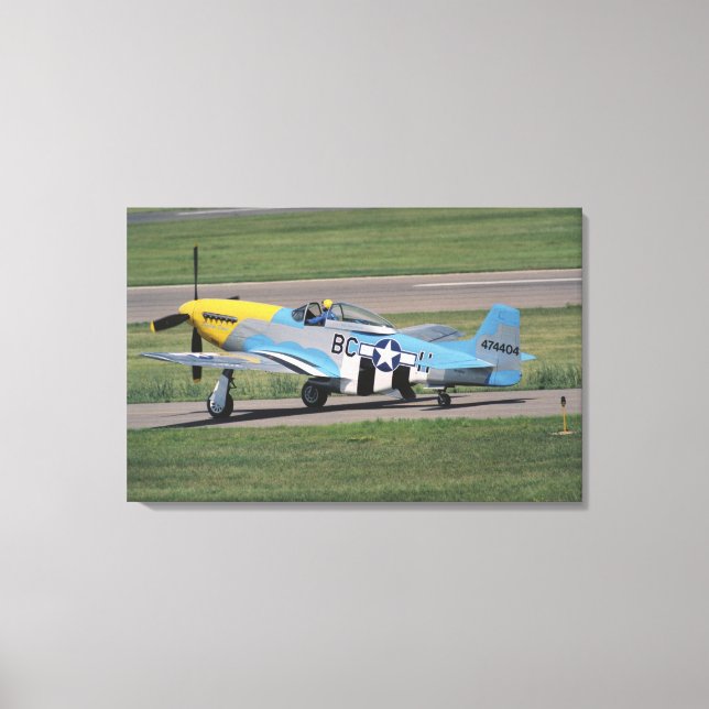 North American P-51 D Dazzling Donna on the Canvas Print (Front)