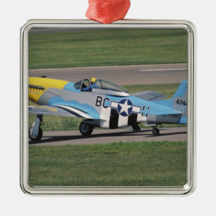 North American P-51 D Dazzling Donna on the Metal Ornament