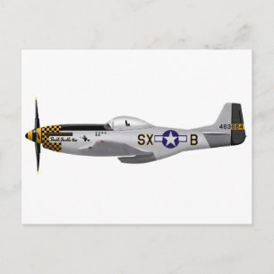 North American P-51D Mustang "Double Trouble Two" Postcard