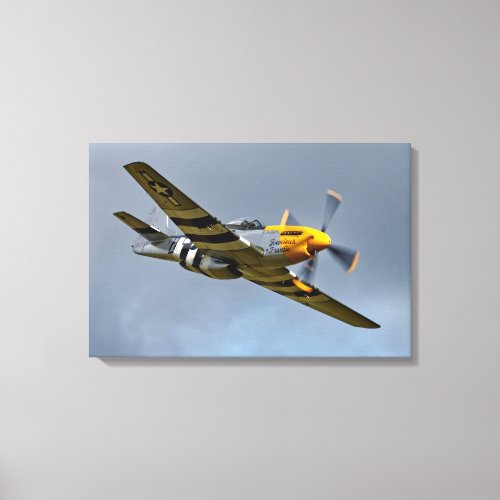 North American P_51D Mustang Ferocious Frankie Canvas Print