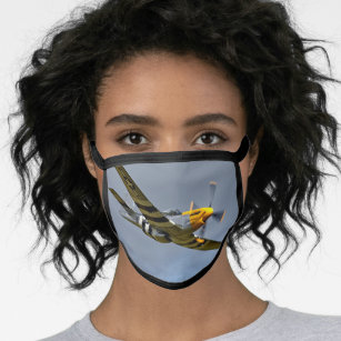 North American P-51D Mustang "Ferocious Frankie" Face Mask