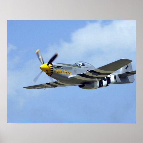 North American P_51D Mustang Little Horse Poster