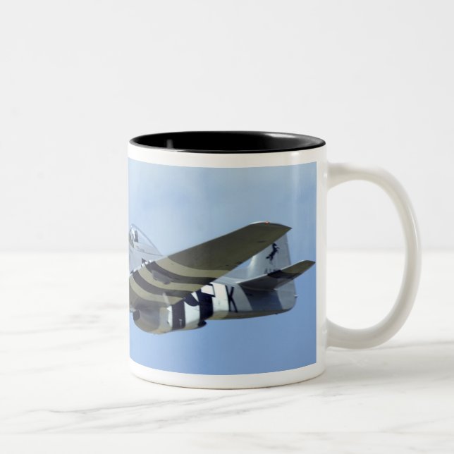North American P-51D Mustang, Little Horse Two-Tone Coffee Mug (Right)