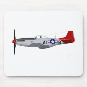 North American P-51D Mustang Tuskegee Airmen Mouse Pad