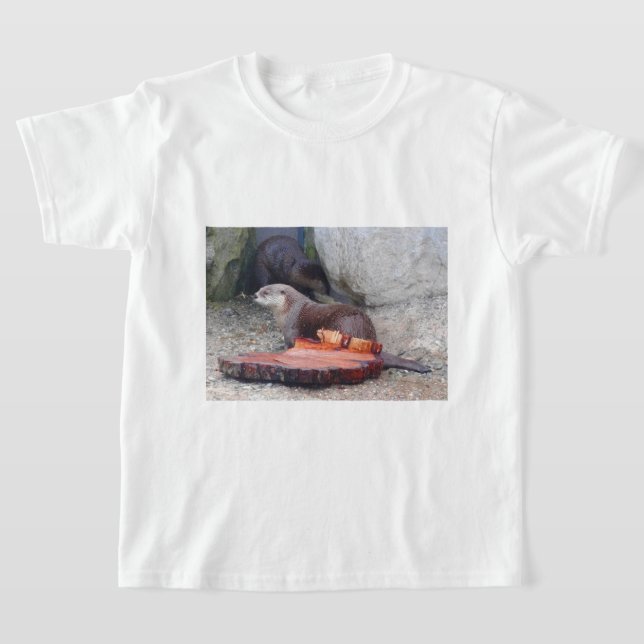 North American River Otter #1 T-shirt (Laydown)