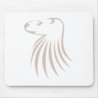 North American River Otter in Swish Drawing Style Mouse Pad
