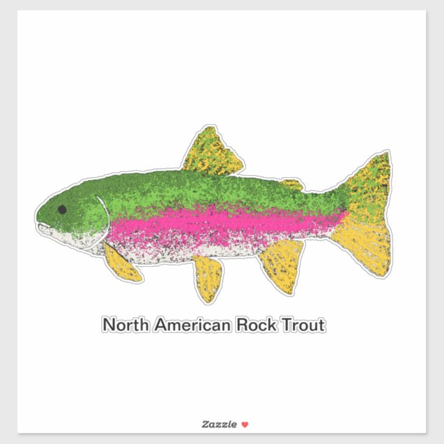 North American Rock Trout Sticker (Sheet)