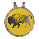 North American Sacred Buffalo  New Mexico Golf Hat Clip