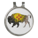 North American Sacred Buffalo  New Mexico Golf Hat Clip