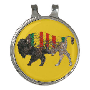 North American Sacred Buffalo  Vietnam Veteran Golf Hat Clip