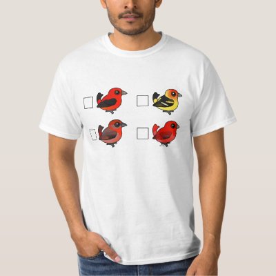 North American Tanager Checklist T-Shirt