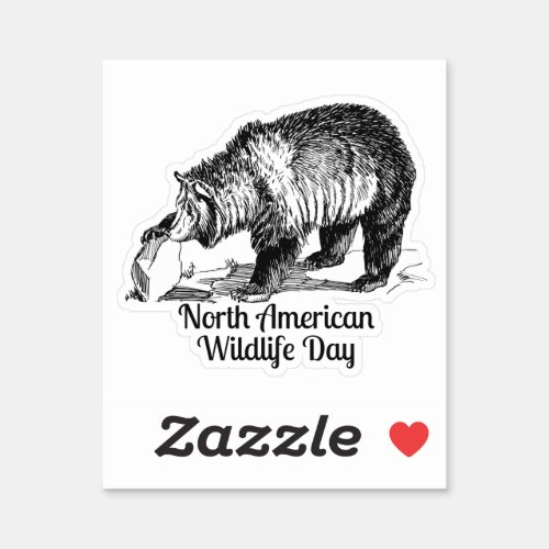 North American Wildlife Celebration Sticker
