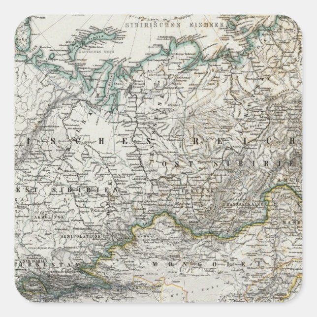 North and Central Asia Square Sticker (Front)