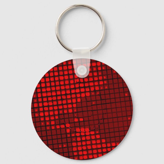North and South America Digital Map Keychain (Front)