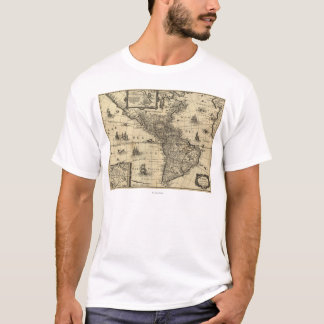 North and South America - Panoramic Map T-Shirt