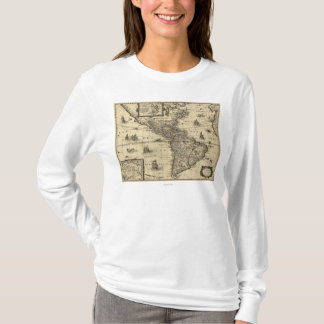 North and South America - Panoramic Map T-Shirt