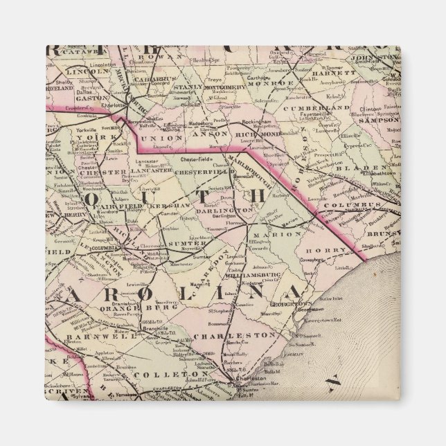 North and South Carolina 4 Magnet (Front)