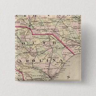 North and South Carolina 4 Pinback Button