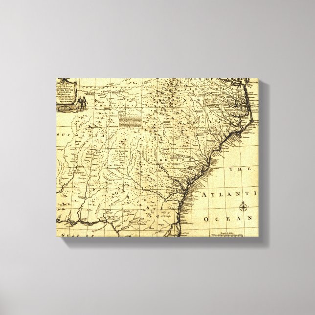 North and South Carolina & Georgia - Panoramic Canvas Print (Front)