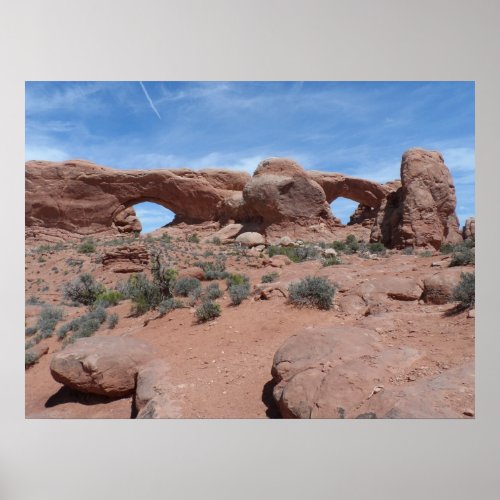 North and South Windows_ Arches National Park Poster