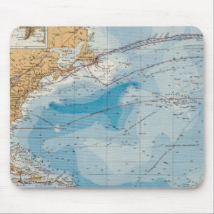 North Atlantic Ocean Map Mouse Pad