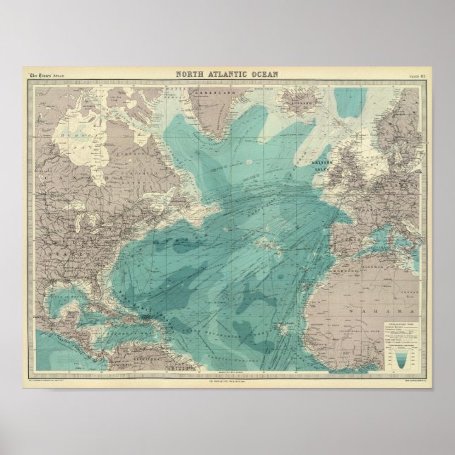 North Atlantic Ocean Poster (Front)