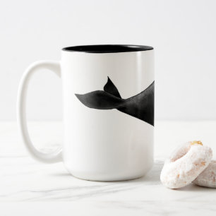 'North Atlantic Right Whale' art Two-Tone Coffee Mug