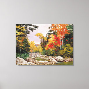 North - Autumn Tints, White Mountains Canvas Print