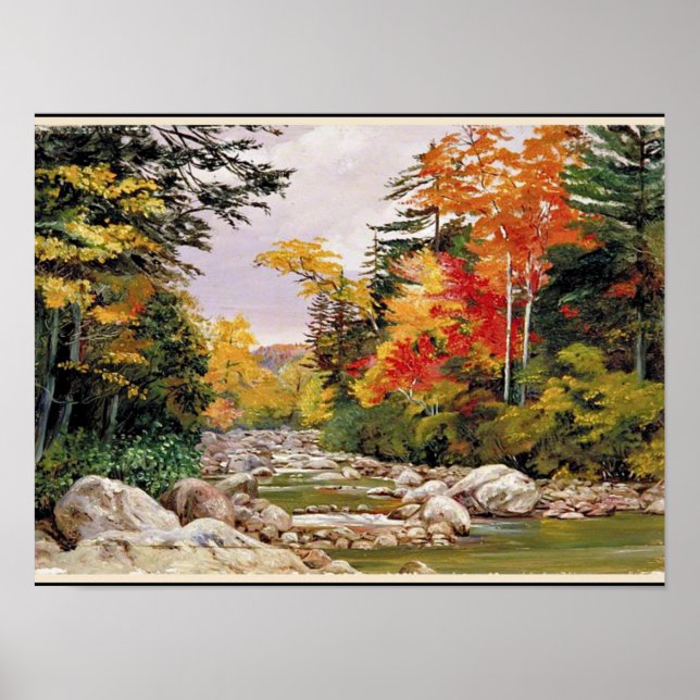 North - Autumn Tints, White Mountains Poster (Front)