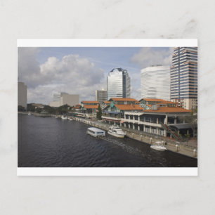 north bank Jacksonville Florida plaza Postcard